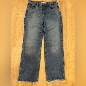 Zara Dark Blue Straight Leg Jeans